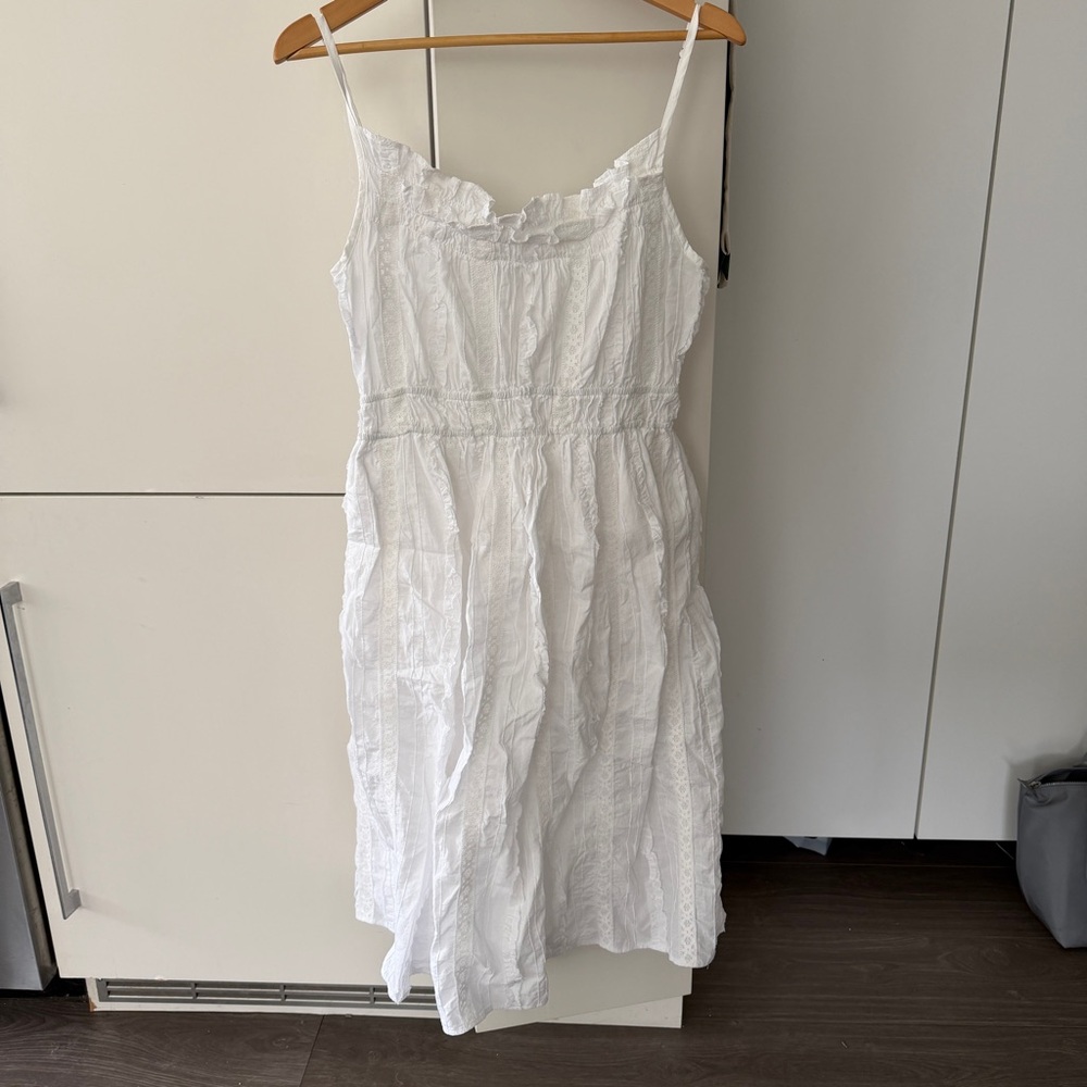 Ciao Lucia Ruffled White Dress